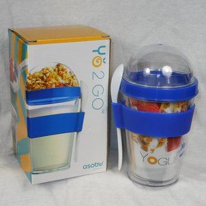 New YO2GO asbou yogurt container with spoon